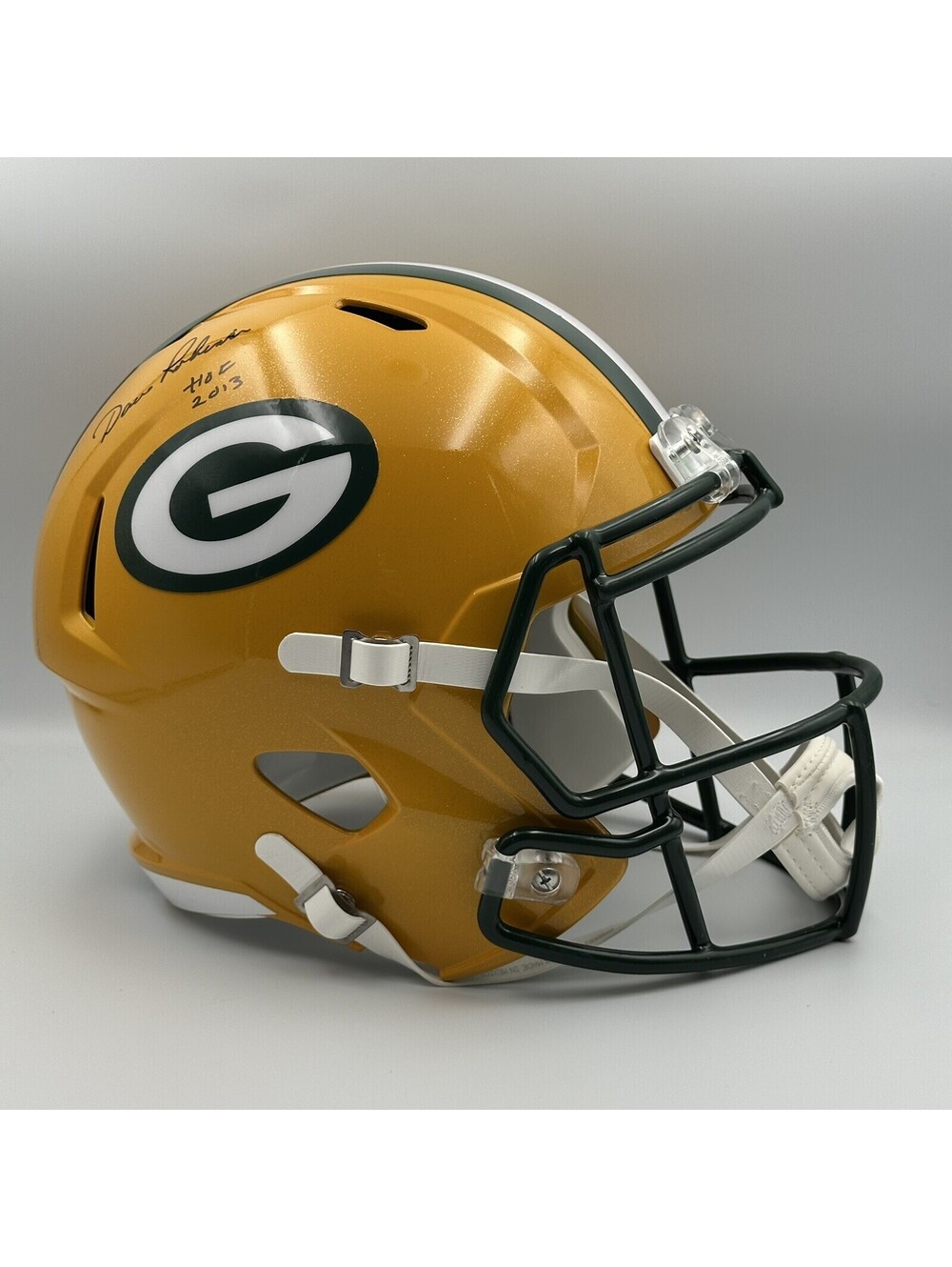 Dave Robinson Signed Packers Full-Size Replica Helmet HOF 2013 Schwartz COA